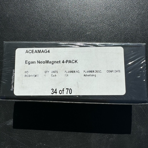 EGAN Visual Display Rare Earth Magnets 7/8" Holds 20 Sheets Of Paper New Sealed - Picture 5 of 6